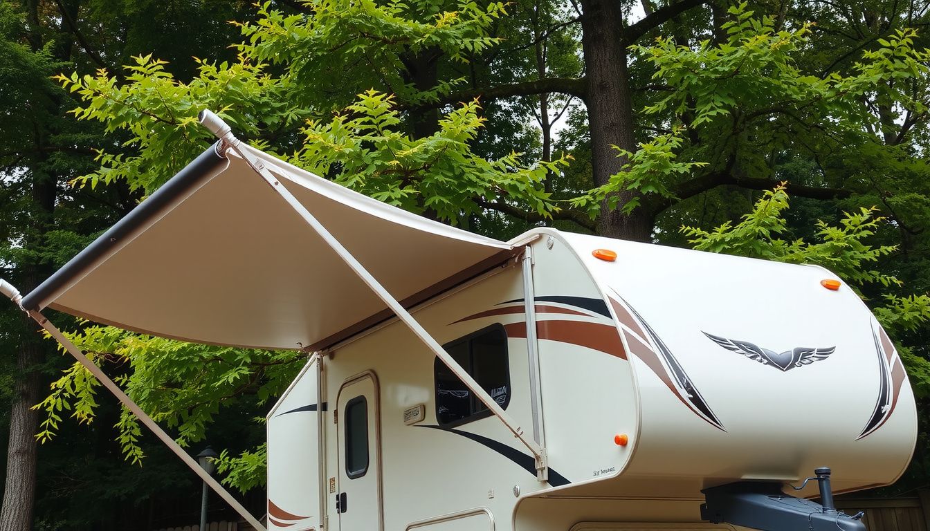 how to change electric awning on camper