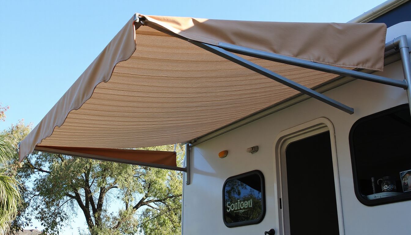 how to replace rv awning fabric on electric awning