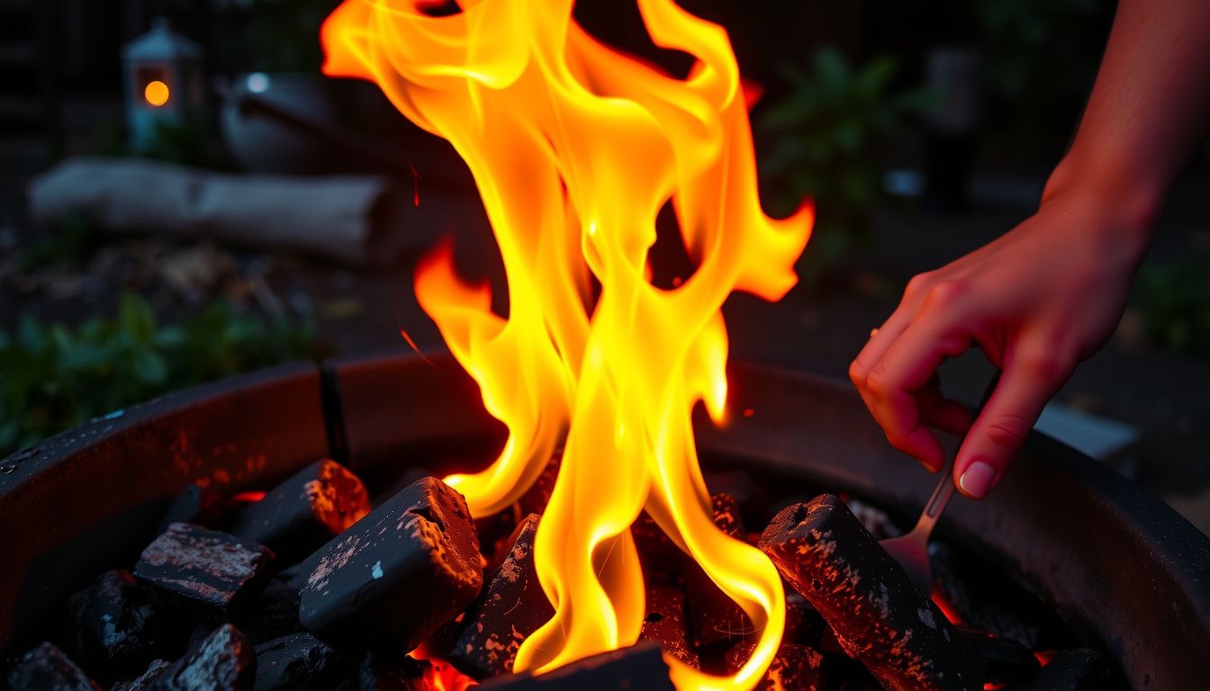 how to start a bbq fire with charcoal and firelighters