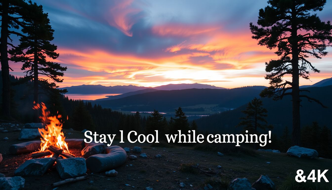 how to stay cool while camping