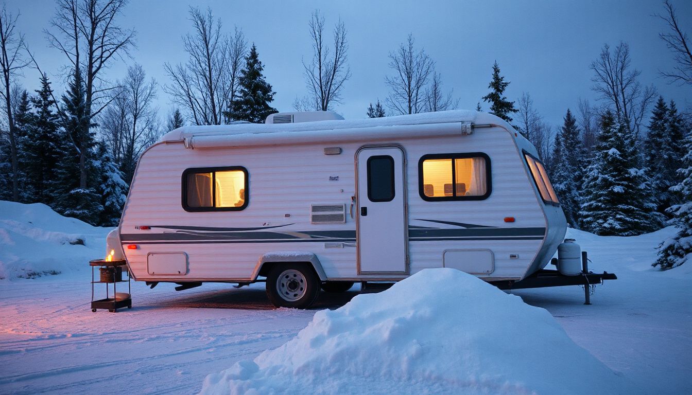 how to winterize a camper to live in