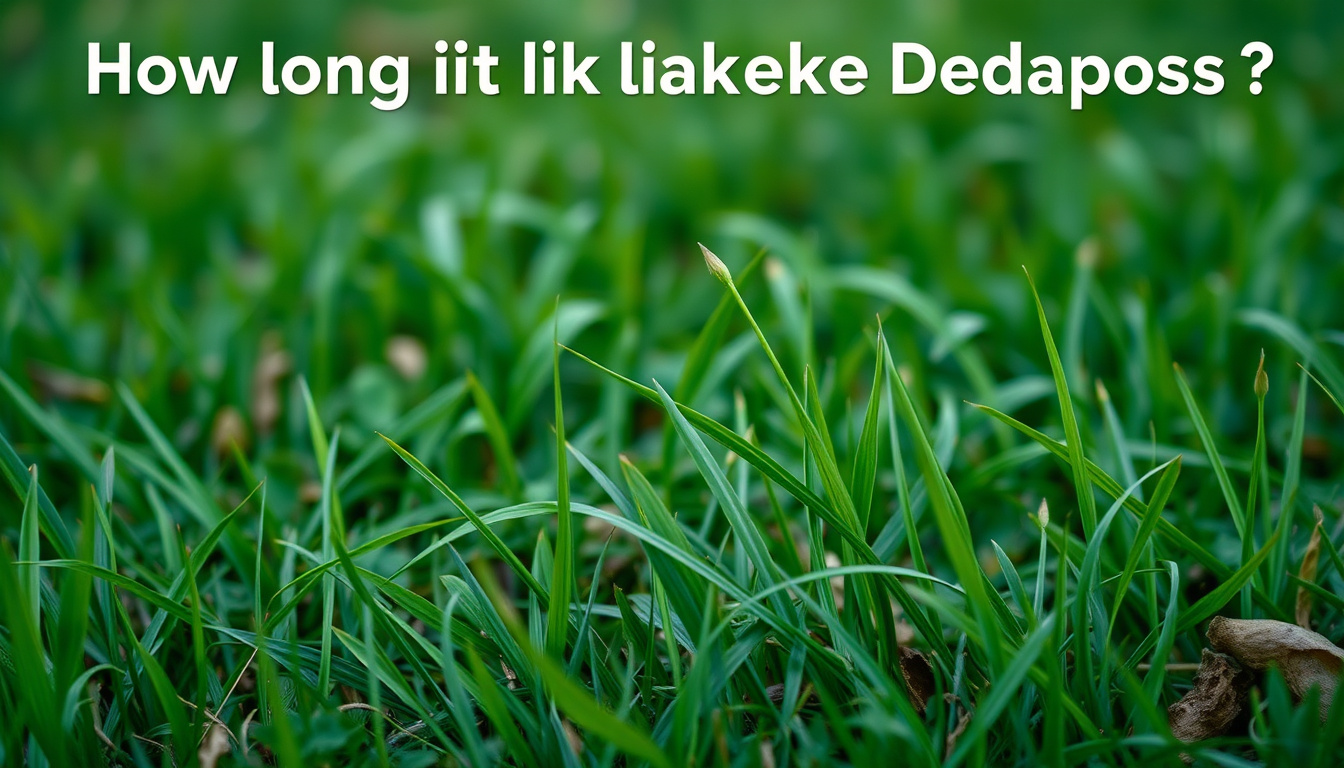 how long does it take for grass to decompose