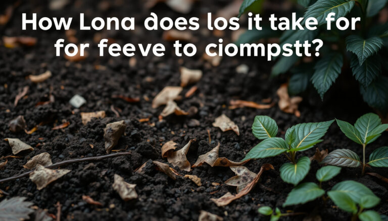 how long does it take for leaves to compost