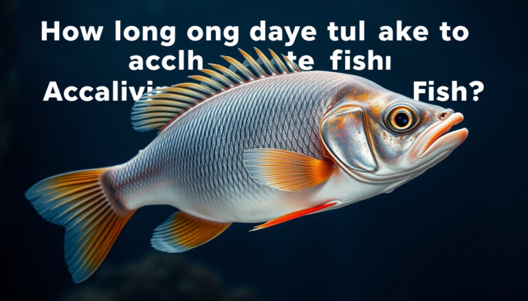 how long does it take to acclimate fish