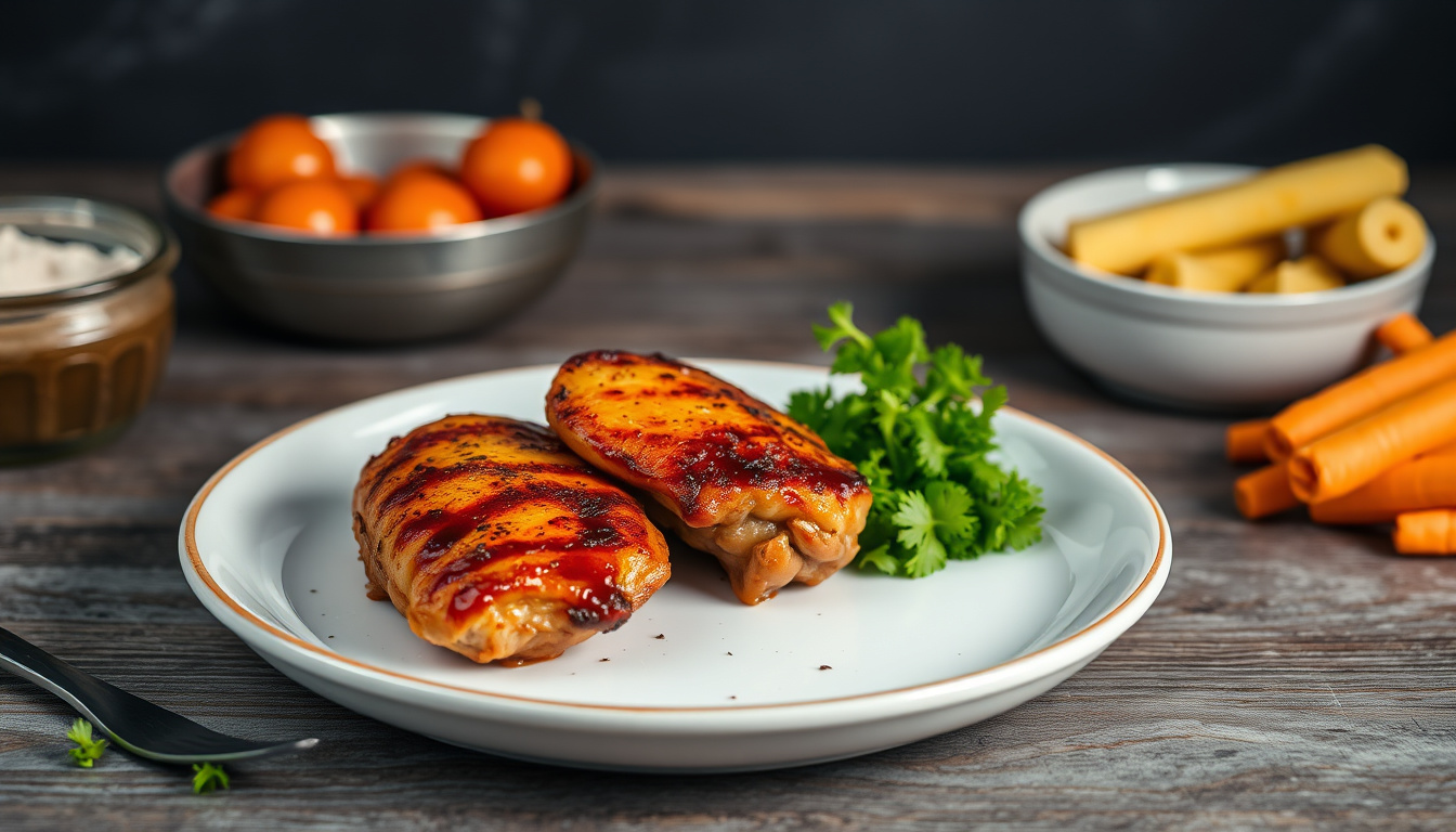 how long to bake bbq chicken thighs